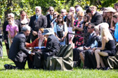 Kelly McKeague the head of Defense POW/MIA Accounting Agency (DPAA)<br />presents a remembrance of Cmdr. James B. Mills to Ann Mills-Griffiths.