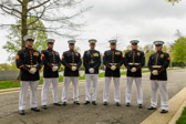 Marine Barracks Washington DC Body Bearers with Marine Colonel Styskal