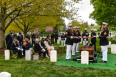 Navy Chaplain addresses the family and prays for this fallen hero.