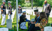 "On behalf of the President of the United States, the Commandant of the Marine Corps, and a grateful nation, please accept this flag as a symbol of our appreciation for your loved one's service to Country and Corps."