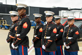 Marine Body Bearers stand at the ready