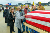 Cousin Paul Rambo and other family members paying their respects.