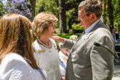 Brad Christmas, husband of incoming President Becky Christmas pinning his beautiful wife