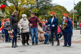 Family members placed a Red Rose in honor of their loved one.