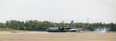 At 1430 on Wednesday, 13 July 2022 C-130 arrival with remains of Hershel “Woody” Williams at Joint Base Andrews.