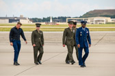 L/CPL Cedar C. Ross (on left)  “Woody’s” Great Grandson was his escort from West Virginia to Joint Base Andrews.