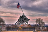 Marine Corps War Memorial Arlington, Virginia.